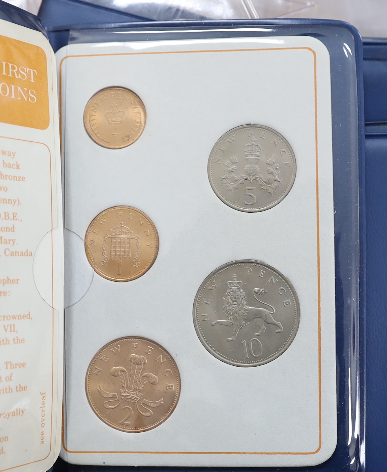British coins, George VI to QEII including commemorative crowns, decimal coins sets, etc.